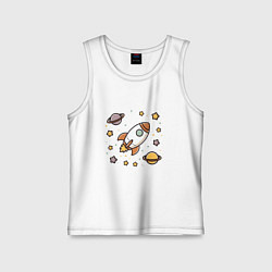 Детская майка Ракета to the moon