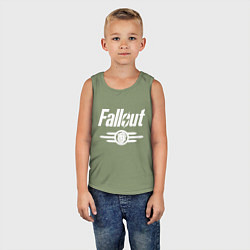 Майка детская хлопок Fallout - vault 33, цвет: авокадо — фото 2
