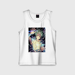 Майка детская хлопок Сэнку Исигами, цвет: белый