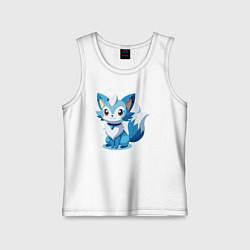 Детская майка Синий лисенок