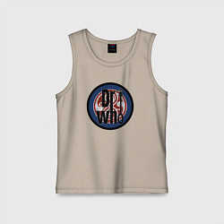 Майка детская хлопок Dr Who, цвет: миндальный