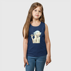 Майка детская хлопок Очень приятно Бог Томоэ, цвет: тёмно-синий — фото 2