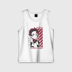 Детская майка Тандзиро Камадо серьезный Клинок рассекающий демон