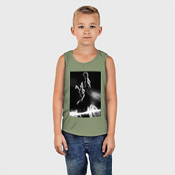 Майка детская хлопок Моя геройская академия Всемогущий, цвет: авокадо — фото 2