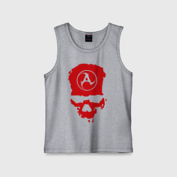 Майка детская хлопок Amatory Skull, цвет: меланж