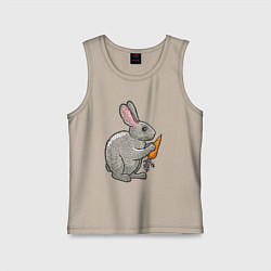 Детская майка Зайчик с морковочкой