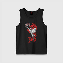 Детская майка Кунг фу - шаолиньский монах