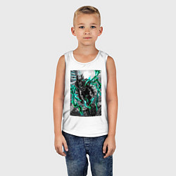 Майка детская хлопок Моя геройская академия Идзуку Мидория причуда, цвет: белый — фото 2