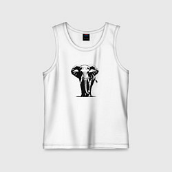 Детская майка Слон силуэт