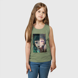 Майка детская хлопок Монолог фармацевта Маомао коллаж, цвет: авокадо — фото 2