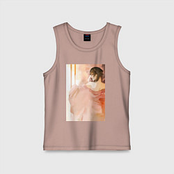 Майка детская хлопок Монолог фармацевта Маомао арт, цвет: пыльно-розовый