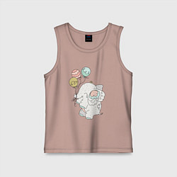 Детская майка Слоник на шариках