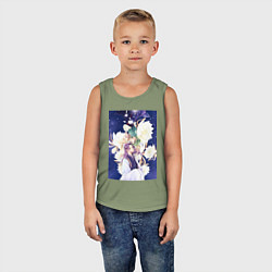 Майка детская хлопок Монолог фармацевта Жэньши Расчётливый интриган, цвет: авокадо — фото 2