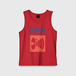 Майка детская хлопок Depeche Mode - Music for the masses merch, цвет: красный