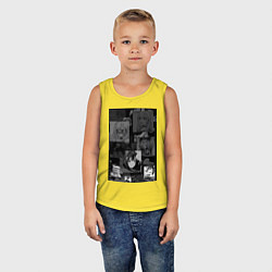 Майка детская хлопок Эта фарфоровая кукла влюбилась, цвет: желтый — фото 2