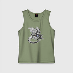 Майка детская хлопок BMW M1000RR, цвет: авокадо