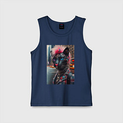 Детская майка Голубоглазая пантера модница из Нью-Йорка - нейрос