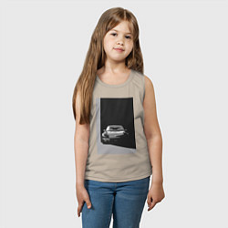 Майка детская хлопок Porsche 911 легендарный автомобиль, цвет: миндальный — фото 2