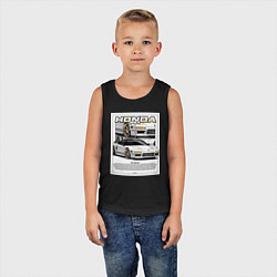 Майка детская хлопок Honda nsx авто, цвет: черный — фото 2