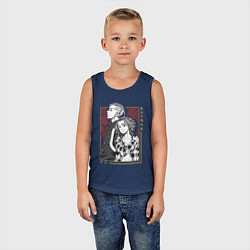 Майка детская хлопок Токийские мстители Кен Рюгуджи Мандзиро Сано, цвет: тёмно-синий — фото 2