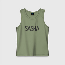 Майка детская хлопок SASHA, цвет: авокадо