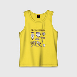 Детская майка Археология - древние окаменелости