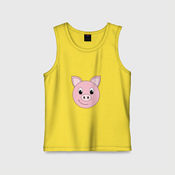 Детская майка Розовая свинка