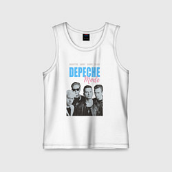 Майка детская хлопок Depeche Mode Vintage, цвет: белый