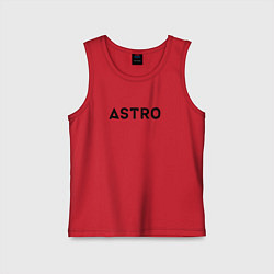 Майка детская хлопок Astro, цвет: красный