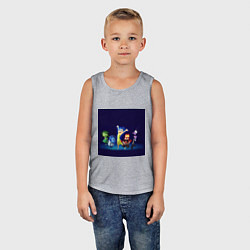 Майка детская хлопок Все эмоции персонажи мультфильм головоломка, цвет: меланж — фото 2