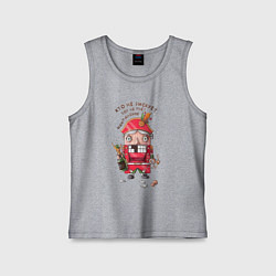 Майка детская хлопок Щелкунчик, цвет: меланж