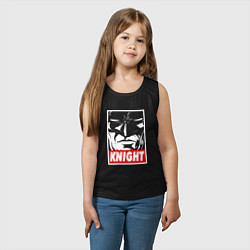 Майка детская хлопок Бэтмен темный рыцарь, цвет: черный — фото 2
