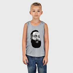 Майка детская хлопок James Harden, цвет: меланж — фото 2