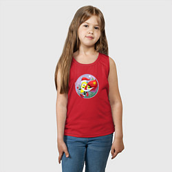 Майка детская хлопок Санта Билл Гравити Фолз, цвет: красный — фото 2