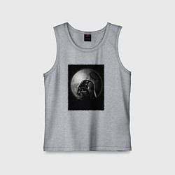 Майка детская хлопок Дарт Вейдер звезда смерти, цвет: меланж