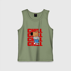Детская майка Чиловый парень - надпись