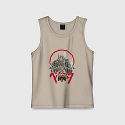 Майка детская хлопок Берсерк Гатс рыцарь, цвет: миндальный