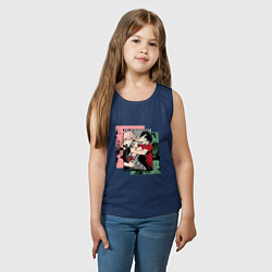 Майка детская хлопок Моя геройская академия Бакуго и Деку, цвет: тёмно-синий — фото 2