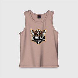Майка детская хлопок Eagle team, цвет: пыльно-розовый
