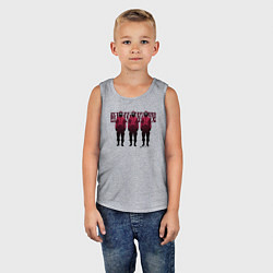Майка детская хлопок Три солдата, цвет: меланж — фото 2