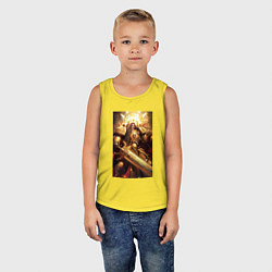 Майка детская хлопок Император человечества - Вархаммер 40000, цвет: желтый — фото 2