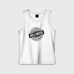 Майка детская хлопок Hollywood vibe, цвет: белый