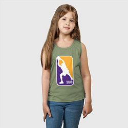 Майка детская хлопок Shaq attack, цвет: авокадо — фото 2