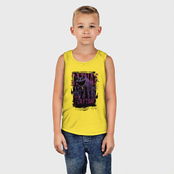 Майка детская хлопок Кот дремот Catnap, цвет: желтый — фото 2