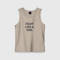 Детская майка Fight like a girl