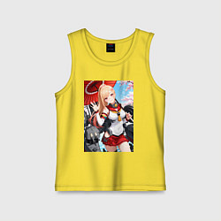Майка детская хлопок Марин Китагава косплей Azur Lane, цвет: желтый