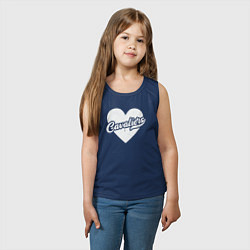 Майка детская хлопок Love Cavaliers, цвет: тёмно-синий — фото 2