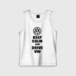 Детская майка Keep Calm & Drive VW