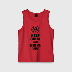 Детская майка Keep Calm & Drive VW