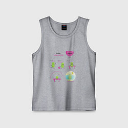 Детская майка Комикс про семечку, или история одной бобовой